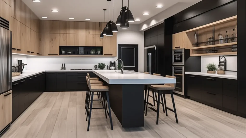 Beautiful two-toned kitchen cabinets